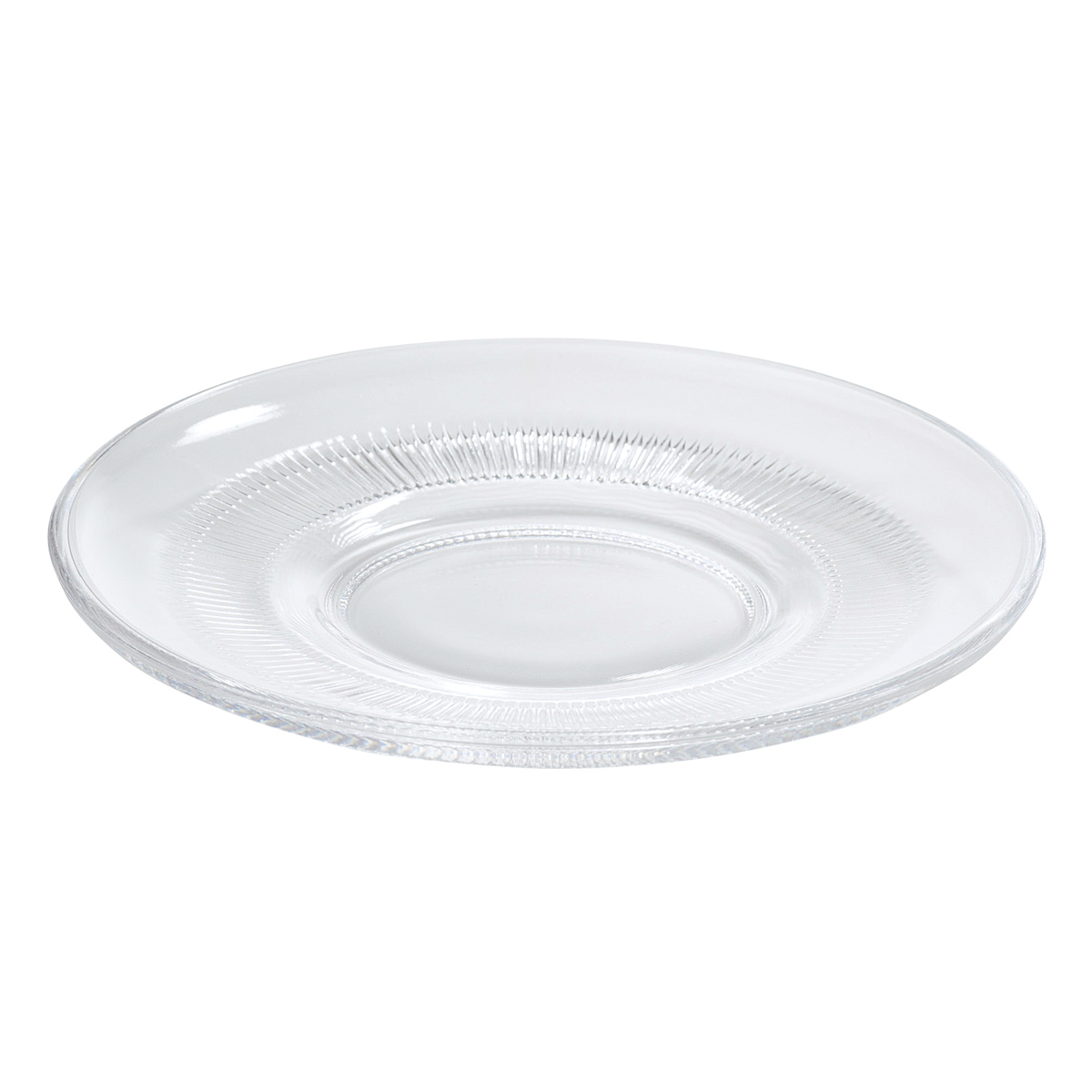 廣田硝子 耐熱性ソーサー 15.3cm ( ガラス 日本製 耐熱ガラス 皿 ソーサー プレート おしゃれ レトロ 昭和モダン珈琲 ) 【アンバー】 アンバー