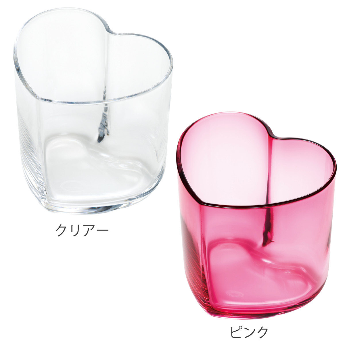 廣田硝子 ハート型 グラス スキ ( ガラス 日本製 コップ カップ デザート 食器 デザート食器 おしゃれ かわいい レトロ 昭和 モダン珈琲 想グラス ) 【クリアー】 クリアー