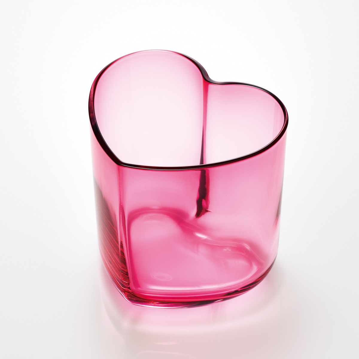 廣田硝子 ハート型 グラス スキ ( ガラス 日本製 コップ カップ デザート 食器 デザート食器 おしゃれ かわいい レトロ 昭和 モダン珈琲 想グラス ) 【クリアー】 クリアー