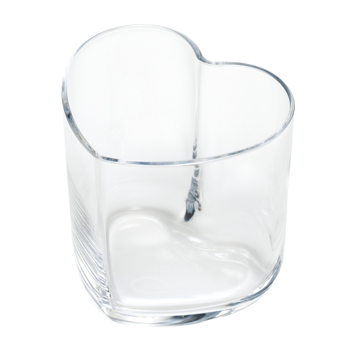 廣田硝子 ハート型 グラス スキ ( ガラス 日本製 コップ カップ デザート 食器 デザート食器 おしゃれ かわいい レトロ 昭和 モダン珈琲 想グラス ) 【クリアー】 クリアー