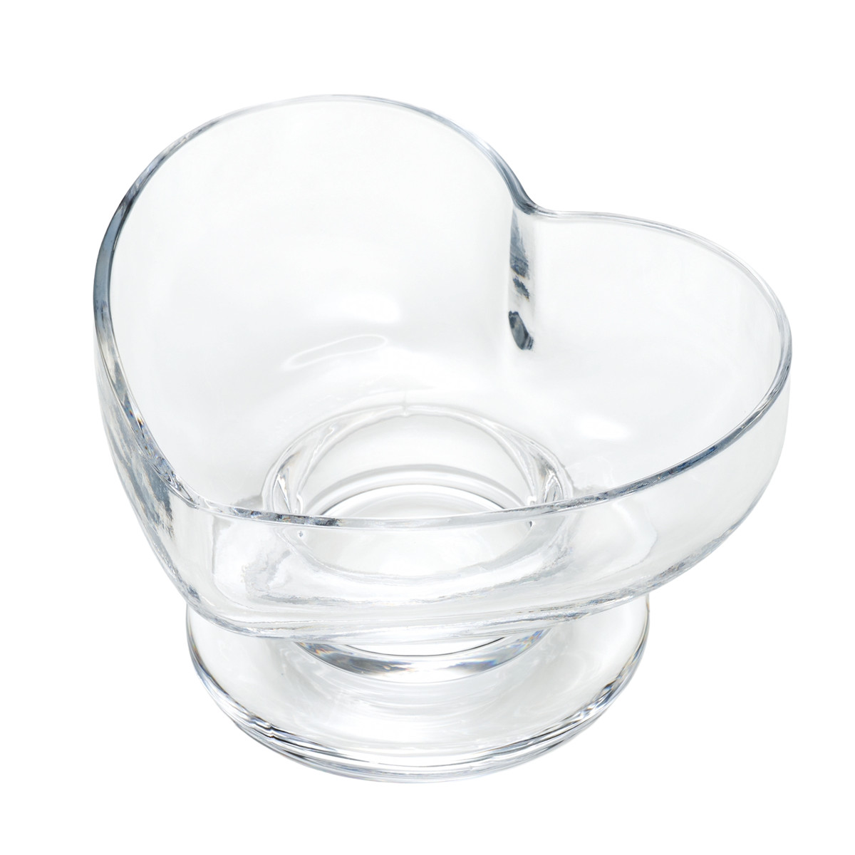 廣田硝子 ハート型 サンデートレー スキ ( ガラス 日本製 コップ カップ デザート 食器 デザート食器 おしゃれ かわいい レトロ 昭和 モダン珈琲 想グラス ) 【クリアー】 クリアー