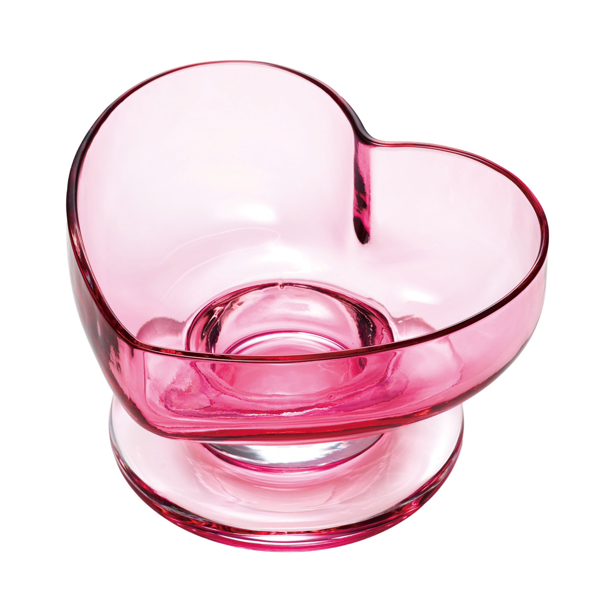 廣田硝子 ハート型 サンデートレー スキ ( ガラス 日本製 コップ カップ デザート 食器 デザート食器 おしゃれ かわいい レトロ 昭和 モダン珈琲 想グラス ) 【クリアー】 クリアー