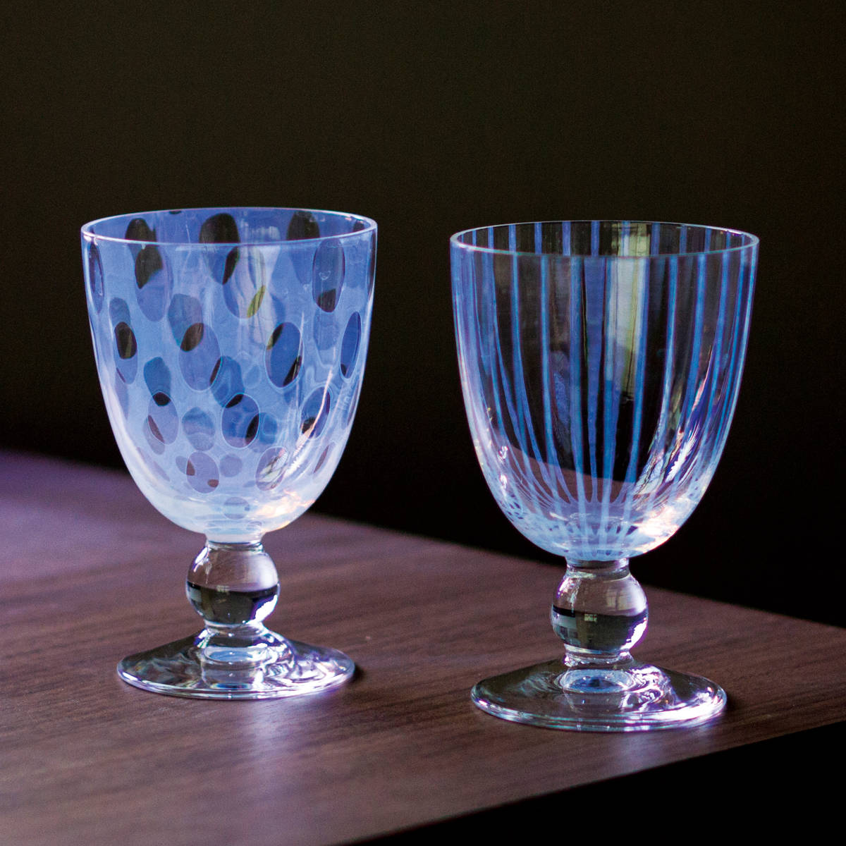 廣田硝子 グラス ソーダ氷コップ 市松 水玉 十草 黒 クリア ( ガラス 日本製 盃 酒器 デザート 食器 コップ おしゃれ 大正浪漫硝子 レトロ ) 【水玉クリア】 水玉クリア