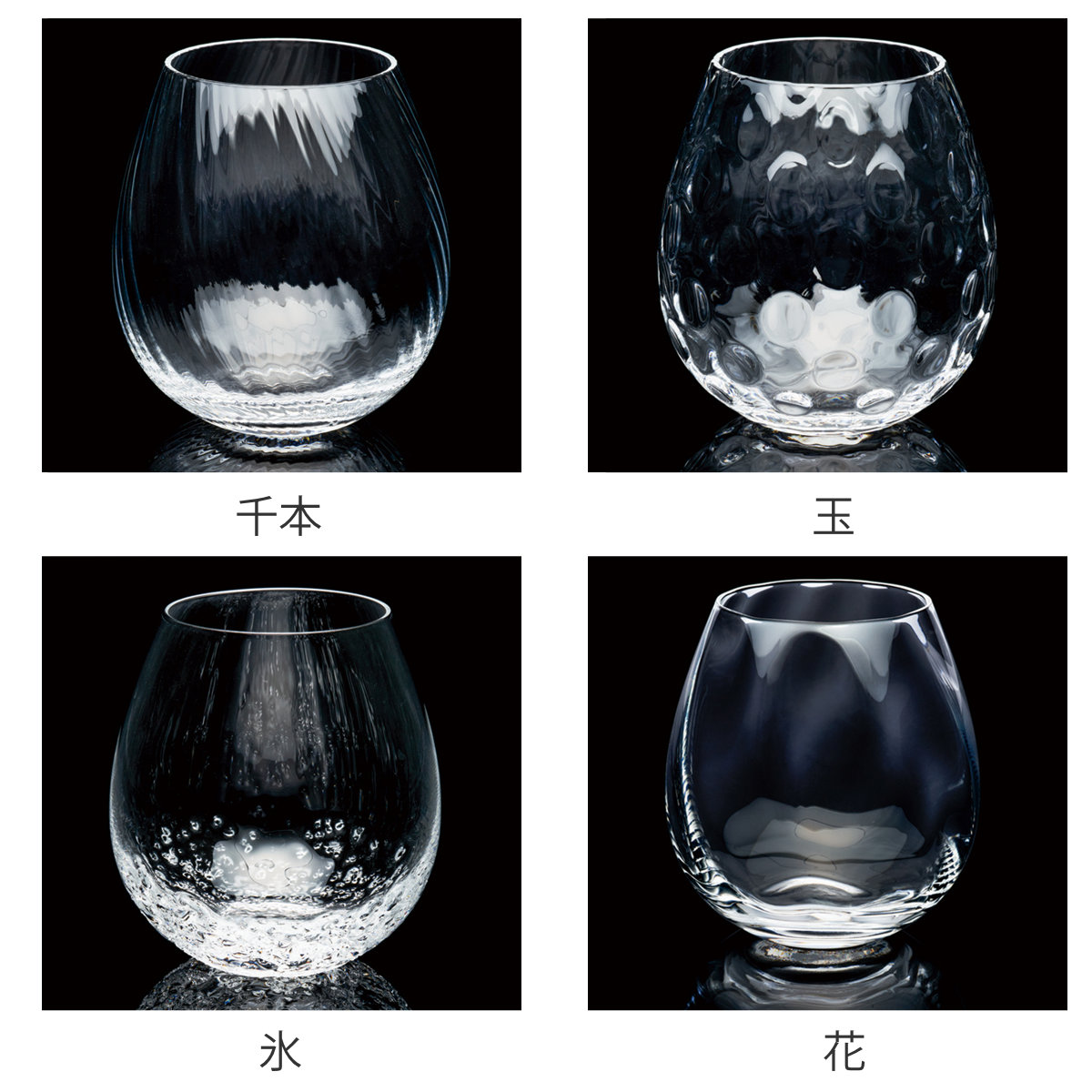 廣田硝子 グラス 350ml 花蕾 モール karai ( ガラス 日本製 コップ タンブラー 桐箱入 おしゃれ プレゼント ギフト 贈り物 ) 【氷】 氷