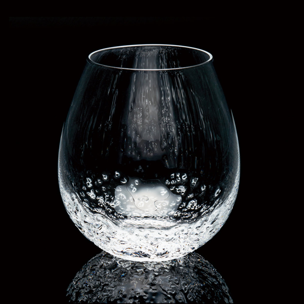 廣田硝子 グラス 350ml 花蕾 モール karai ( ガラス 日本製 コップ タンブラー 桐箱入 おしゃれ プレゼント ギフト 贈り物 ) 【氷】 氷