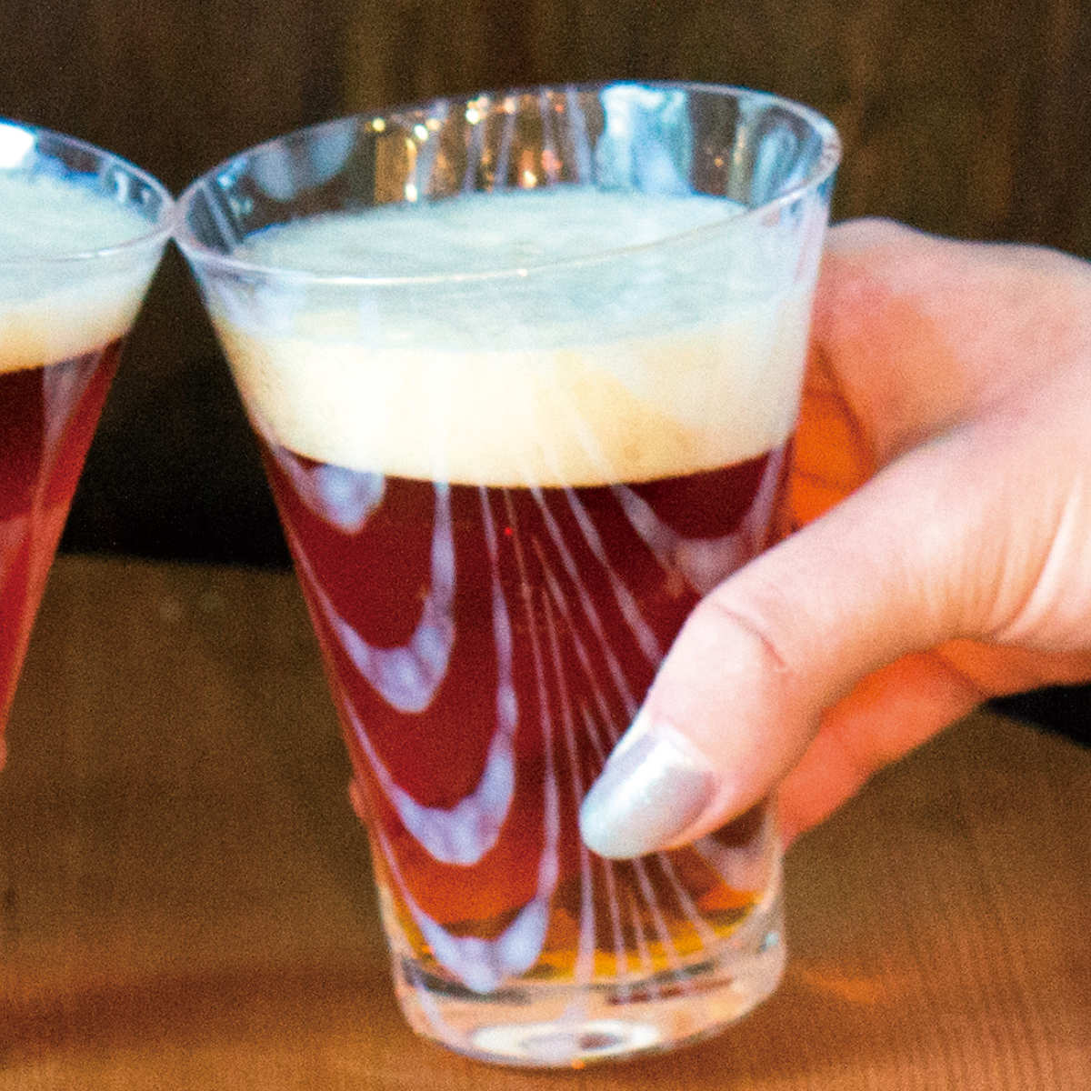 廣田硝子 ビアグラス 220ml 大正浪漫 ソーダ水コップ 巻き上げ ( ガラス 日本製 グラス コップ ビール ビールグラス おしゃれ レトロ 大正 モダン )