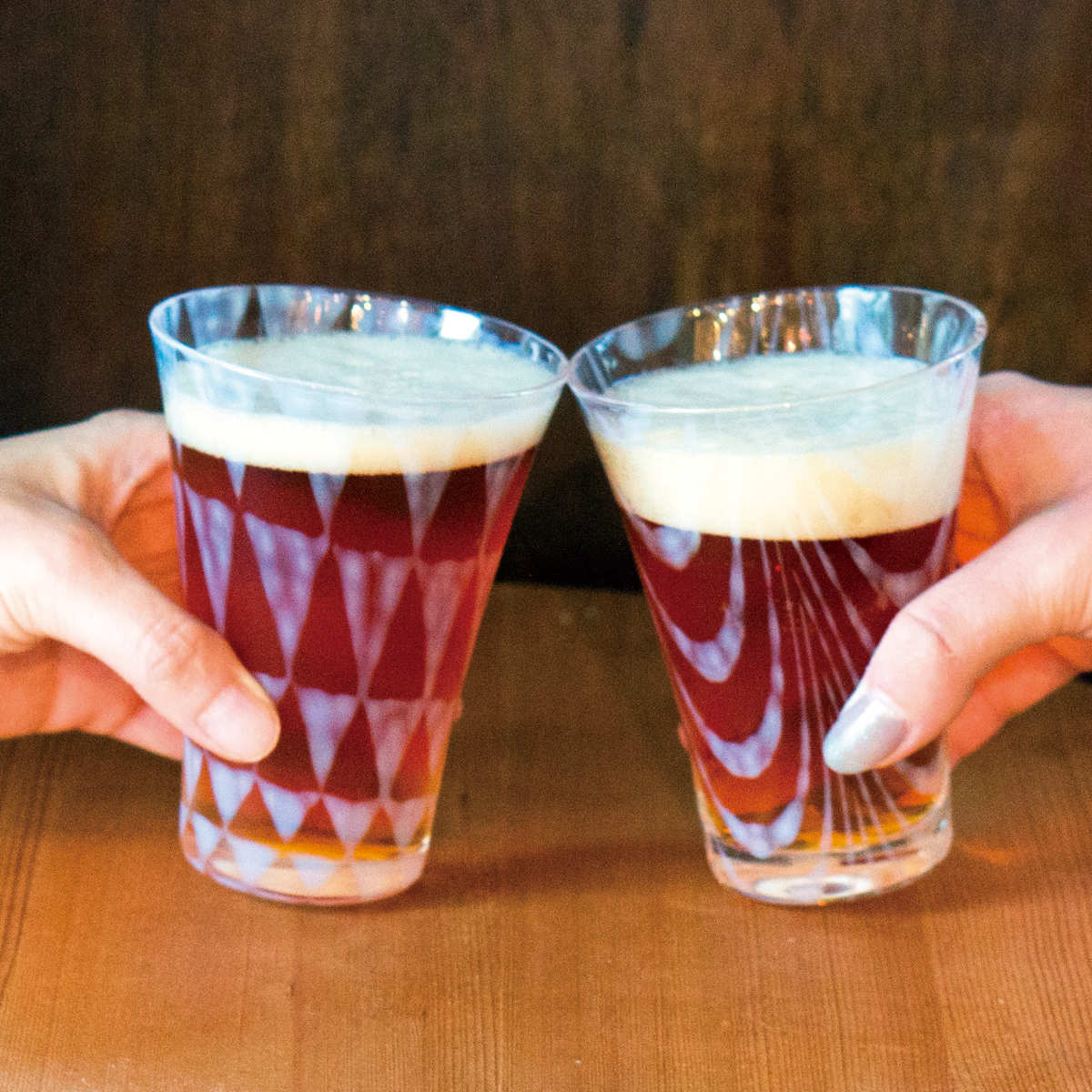 廣田硝子 ビアグラス 220ml 大正浪漫 コップ 鱗&巻上げ ( ガラス 日本製 グラス ビール ビールグラス ペアグラス ペア おしゃれ レトロ 大正 モダン )