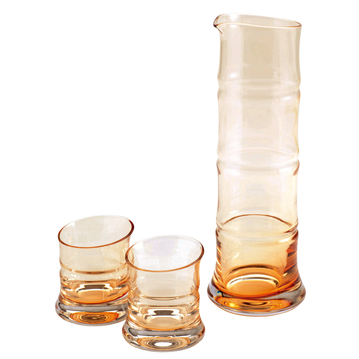 廣田硝子 酒器 酒器揃 大 青竹 金竹 氷竹 ( ガラス 日本製 2合 長注器 ぐいのみ おちょこ お猪口 銚子 徳利 グラス コップ 竹 bamboo おしゃれ ギフト プレゼント 贈り物 ) 【氷竹】 氷竹