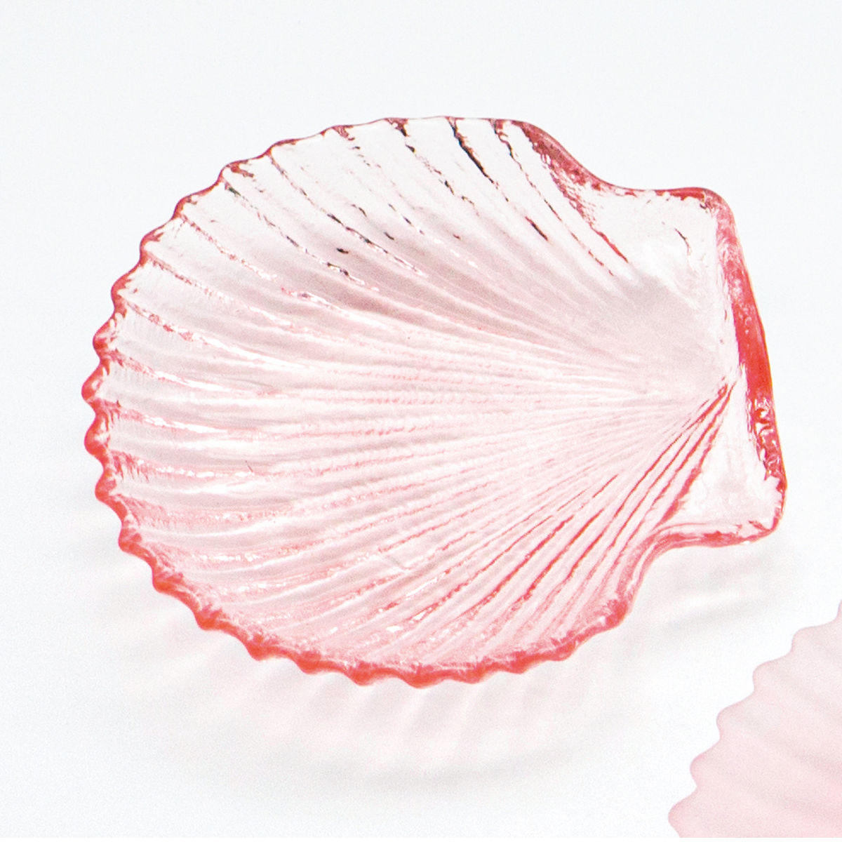 廣田硝子 鉢 シェル 豆皿 クリアカラー ( ガラス 日本製 お皿 プレート 薬味 醤油 皿 小さい おしゃれ かわいい 副菜 お菓子 デザート フルーツ ) 【ブルー】 ブルー