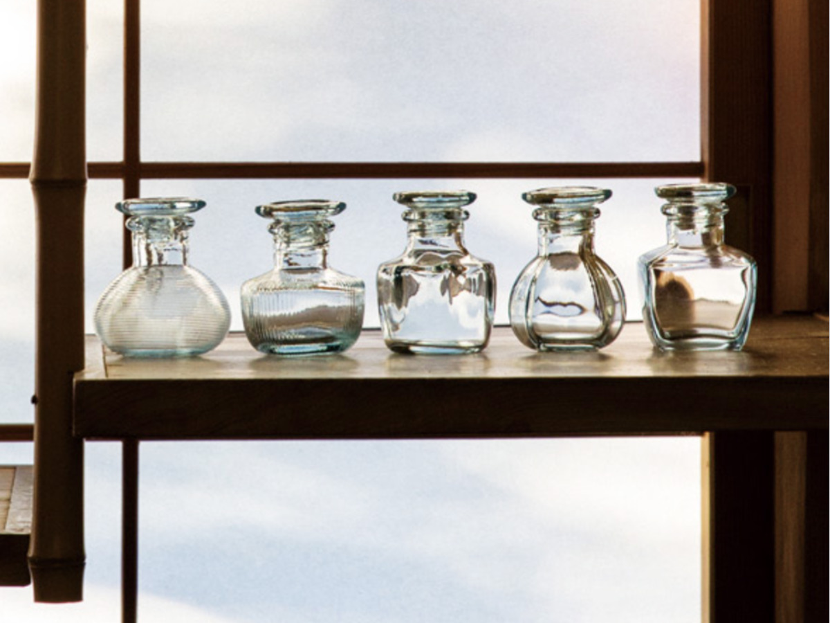 廣田硝子 醤油差し 小注ぎ ( ガラス 日本製 醤油入れ しょうゆ差し 醤油さし おしゃれ シンプル 和 和モダン ) 【内筋透明】 内筋透明