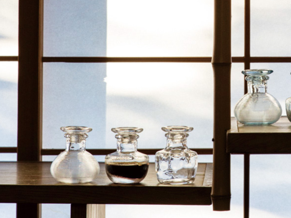 廣田硝子 醤油差し 小注ぎ ( ガラス 日本製 醤油入れ しょうゆ差し 醤油さし おしゃれ シンプル 和 和モダン ) 【内筋透明】 内筋透明