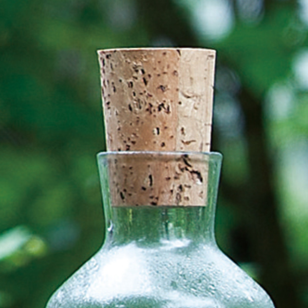 廣田硝子 ピッチャー 720ml 潤 ライン コルク栓 ( ガラス 日本製 花瓶 フラワーベース ポット ボトル シンプル おしゃれ 透明ガラス )