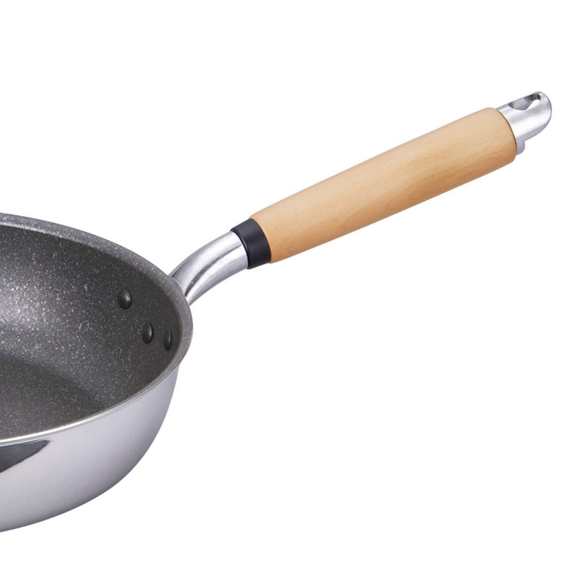 フライパン 26cm IH対応 極 ふかみ 日本製 ( ガス火対応 浅型フライパン アルミ製 ふっ素樹脂加工 軽い アルミフライパン 26センチ フッ素コーティング いため鍋 炒め鍋 木製ハンドル 軽量 キッチンツール 家庭用 )