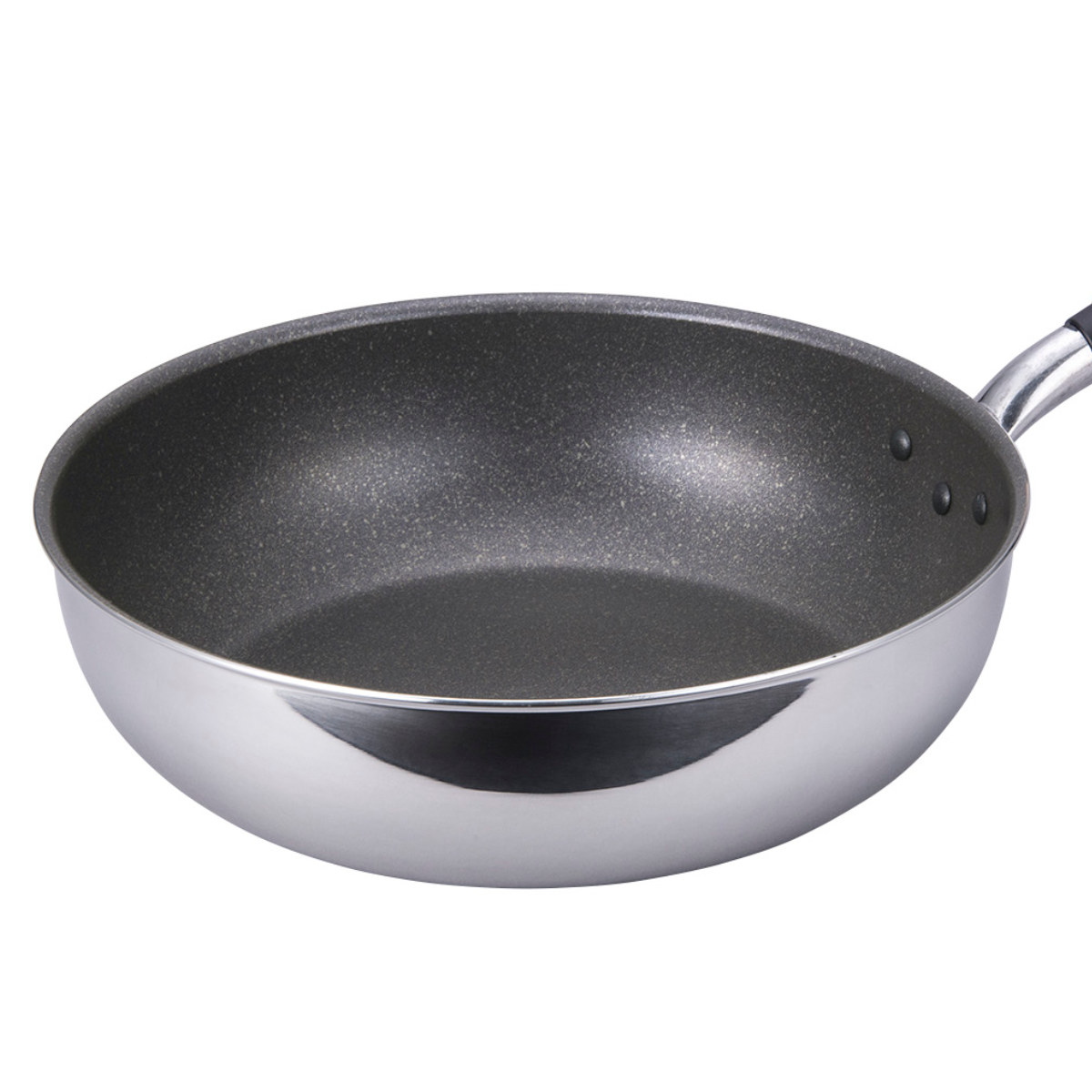 いため鍋 28cm IH対応 極 ふかみ 日本製 ( ガス火対応 深型フライパン アルミ製 ふっ素樹脂加工 軽い アルミフライパン 深型 28センチ フッ素コーティング 炒め鍋 木製ハンドル 軽量 キッチンツール 家庭用 )