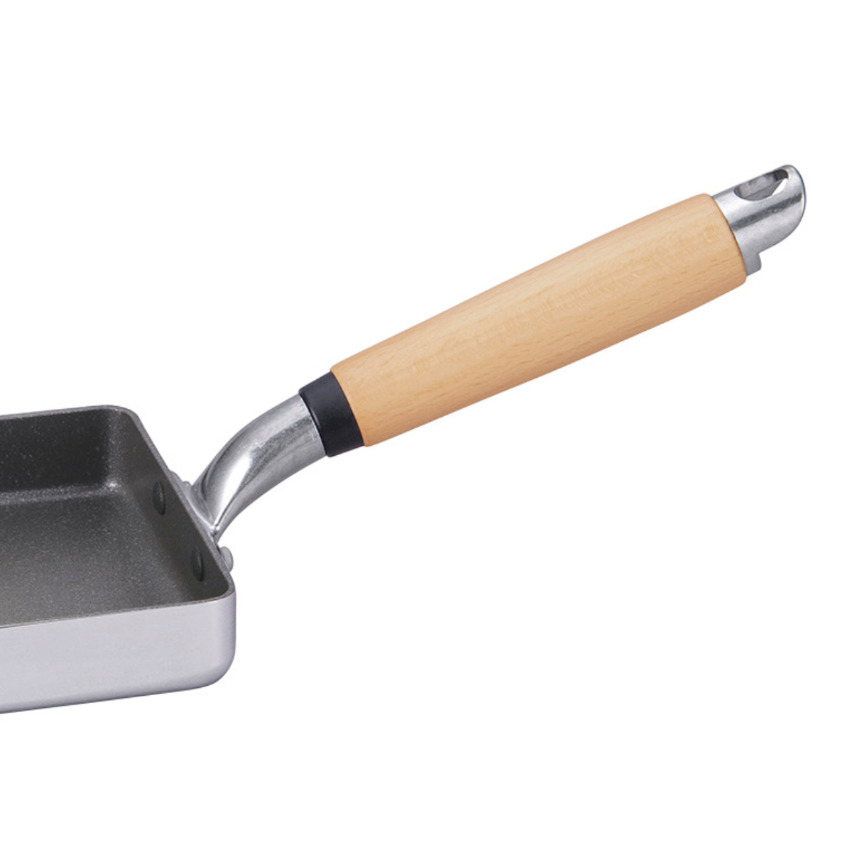 卵焼き器 13×18cm IH対応 極 ふかみ 日本製 ( ガス火対応 エッグパン アルミ製 ふっ素樹脂加工 軽い 玉子焼きフライパン 卵焼きフライパン フッ素コーティング 木製ハンドル 卵焼きパン 玉子焼きパン 家庭用 軽量 キッチンツール )