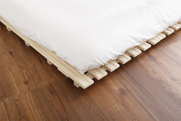 すのこベッド シングル 2つ折り式 桐 桐すのこ シングルサイズ スノコベッド ( すのこ スノコ マット 折りたたみ すのこマット すのこベット ベッド 折りたたみベッド 除湿 湿気 カビ ダニ 対策 折り畳み 布団干し )