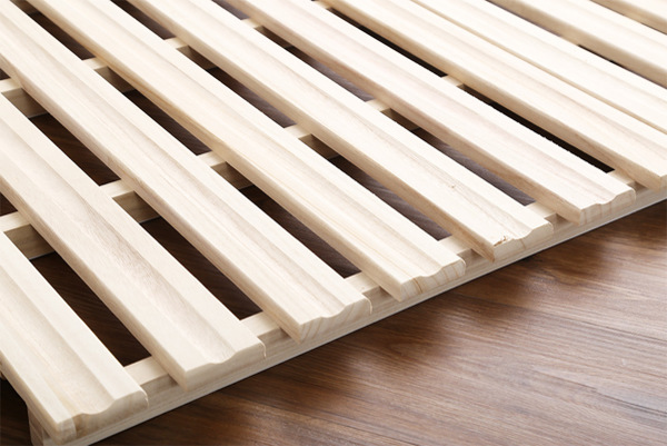 すのこベッド シングル 2つ折り式 桐 桐すのこ シングルサイズ スノコベッド ( すのこ スノコ マット 折りたたみ すのこマット すのこベット ベッド 折りたたみベッド 除湿 湿気 カビ ダニ 対策 折り畳み 布団干し )