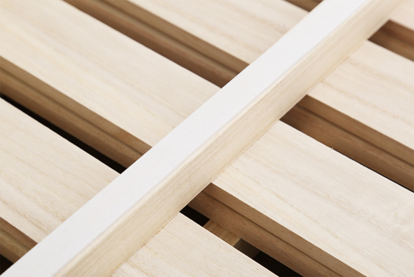 すのこベッド シングル 2つ折り式 桐 桐すのこ シングルサイズ スノコベッド ( すのこ スノコ マット 折りたたみ すのこマット すのこベット ベッド 折りたたみベッド 除湿 湿気 カビ ダニ 対策 折り畳み 布団干し )