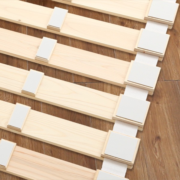 すのこベッド シングル ロール式 檜 木製 天然木 ひのき すのこ ベッド 収納 ( ロール 折りたたみベッド すのこマット ベット ヒノキ 除湿 すのこベット スノコベッド 湿気 カビ ダニ 対策 折り畳み )