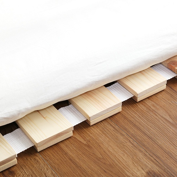 すのこベッド シングル ロール式 檜 木製 天然木 ひのき すのこ ベッド 収納 ( ロール 折りたたみベッド すのこマット ベット ヒノキ 除湿 すのこベット スノコベッド 湿気 カビ ダニ 対策 折り畳み )