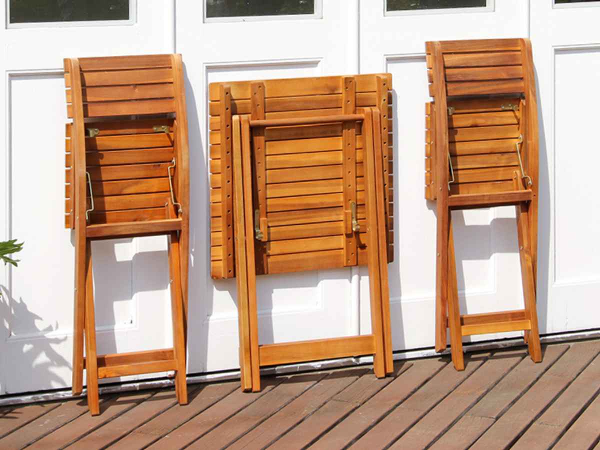 ガーデンテーブル チェア 3点セット TOAST 木製 （ テーブル ガーデンチェア ガーデン 庭 木 折りたたみ 机 椅子 2脚 天然木 セット  ウッドテーブル 折りたたみテーブル 折りたたみチェア アカシア バルコニー テラス 2人 ）