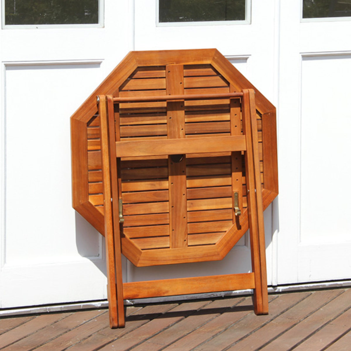 ガーデンテーブル 八角テーブル FLEUR 幅90cm 木製 （ テーブル