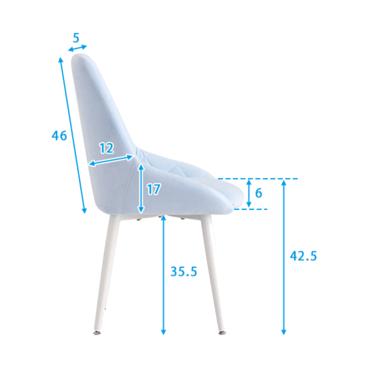 大人かわいいダイニングチェア Laird 座面高42.5cm ( 食卓椅子 チェア チェアー イス 椅子 いす ダイニング 肘なし アームレス リビングチェア 食卓 リビング おしゃれ リビングチェアー スウェード調 ふかふか 可愛い ダイヤ柄 ) 【ピンク】 ピンク