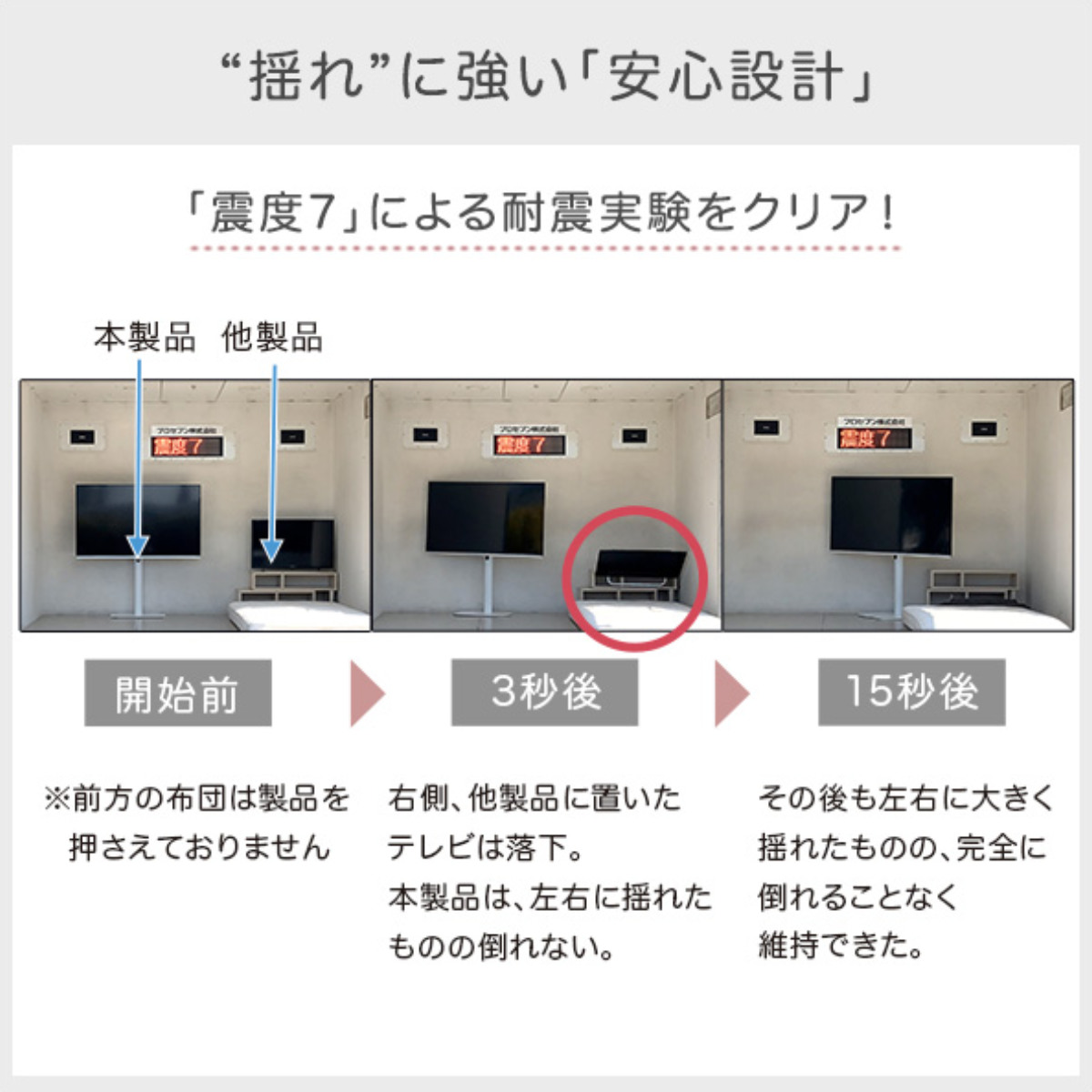 テレビスタンド Rosalie 32~65インチ対応 壁寄せ 首振り ハイタイプ ( 耐震 テレビ台 スタンド コーナー型 スイング 高さ調整可能 壁面 壁掛け風 240度回転 コーナー ) 【ホワイト】 ホワイト