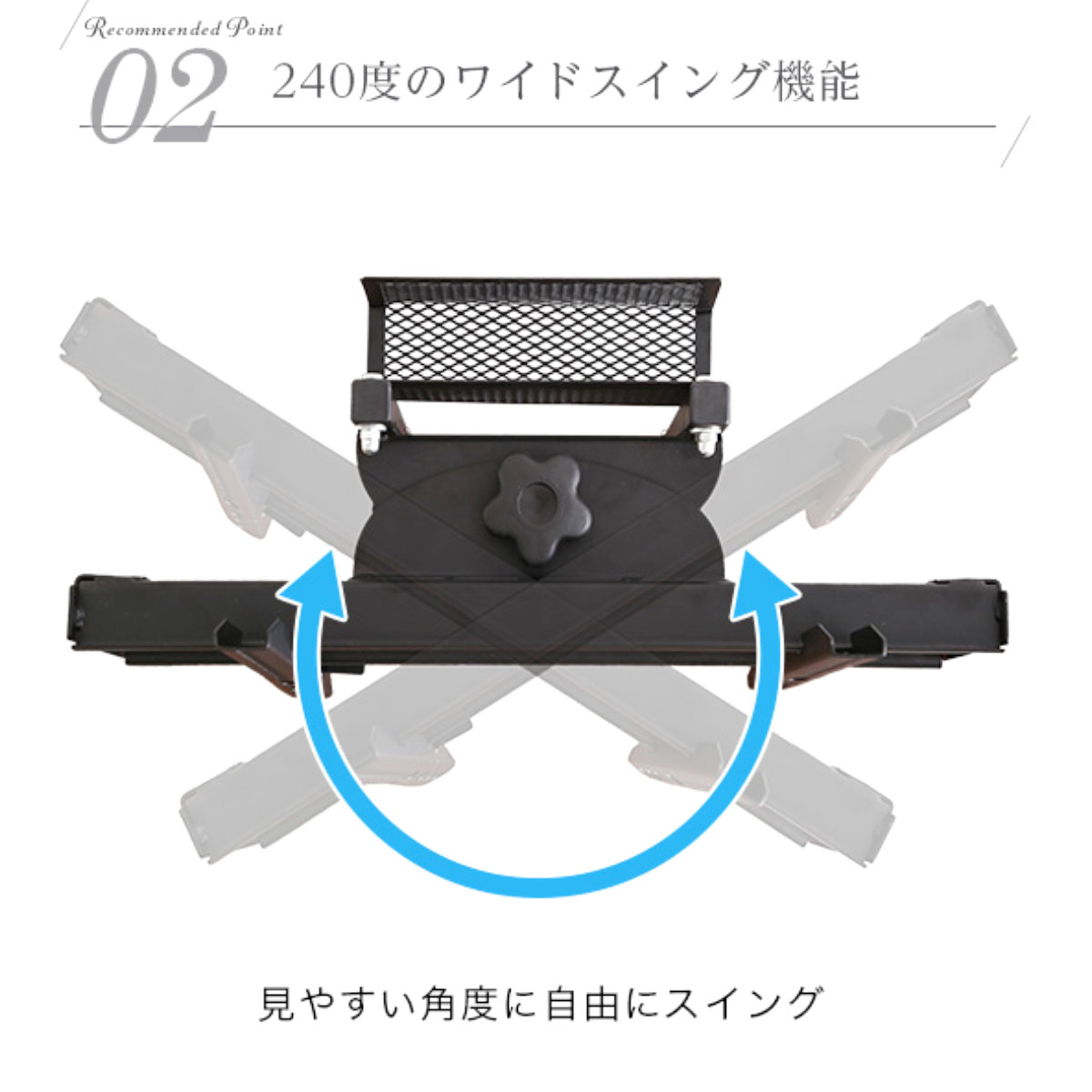 テレビスタンド 55インチ対応 ハイタイプ 壁寄せ 耐震 首振り サウンドバー付き ( テレビ台 スタンド 伸縮 壁面 高さ調節 棚付 テレビボード TV台 ブラック ウォールナット ホワイト 木目調 ) 【ブラック】 ブラック