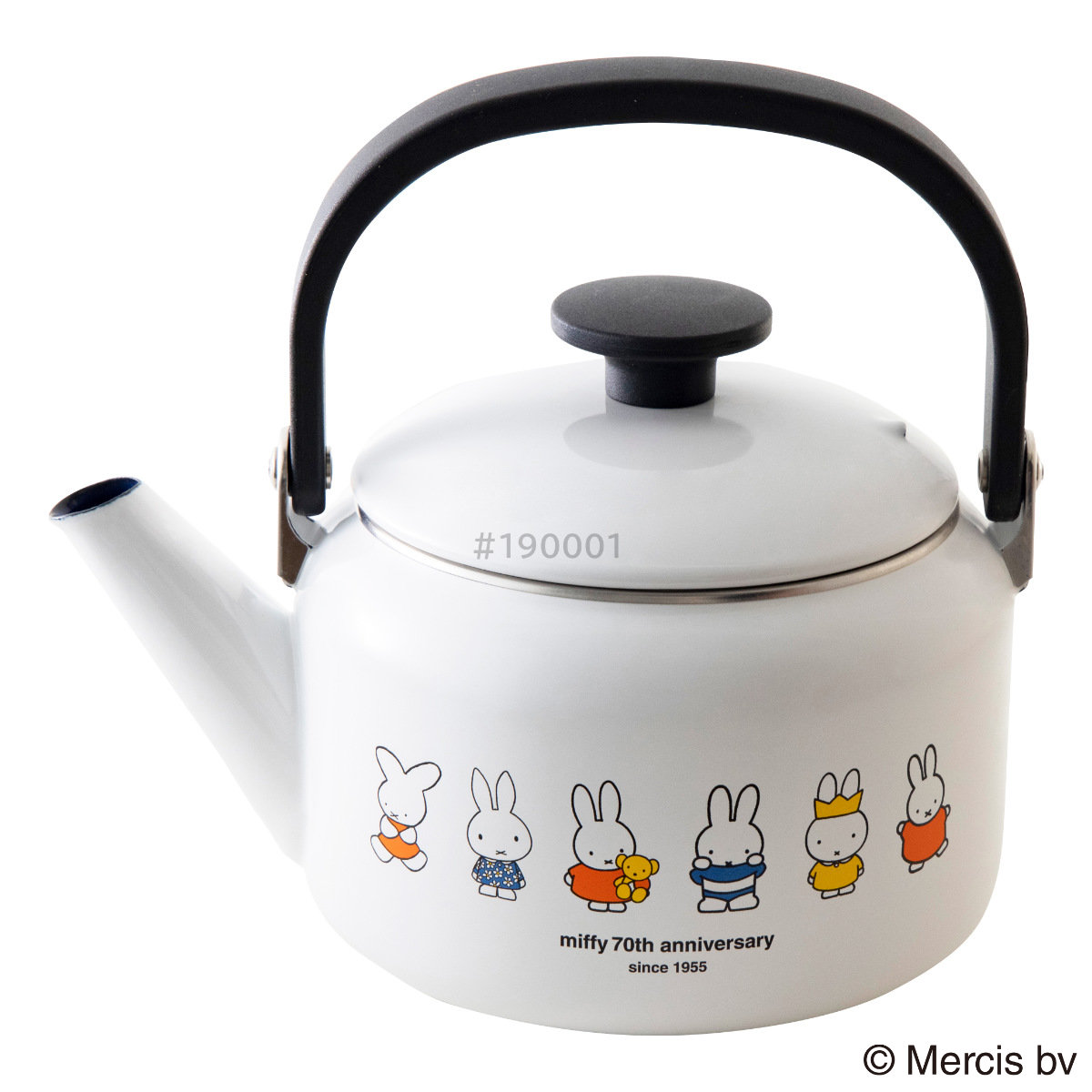 ケトル 2L IH対応 ミッフィー70周年 富士ホーロー Honey Ware ( ガス火対応 やかん ヤカン ホーロー製ケトル ハニーウェア 2リットル ホーローケトル 琺瑯ケトル ホーローやかん 湯沸し キャラクター ホワイト )