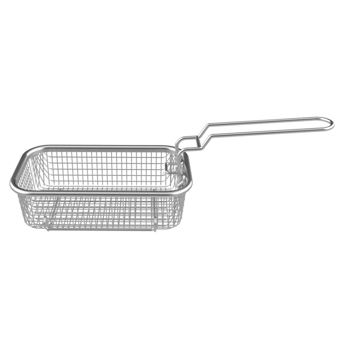 フライヤーバスケット 角型天ぷら鍋専用 ステンレス製 富士ホーロー ( 揚げざる 角型 フライバスケット ポテトフライヤー 角型揚げざる 四角 鍋用 油切り ザル ざる 揚げかご 揚げザル 富士琺瑯 )