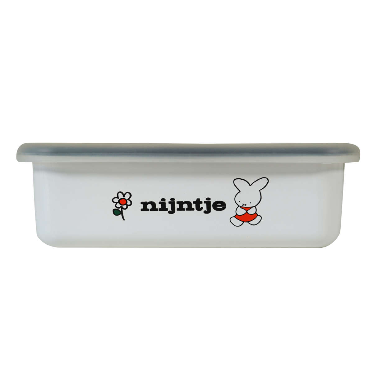 保存容器 ナインチェ 浅型 角容器 M ホーロー ( miffy 70周年 限定 富士ホーロー 密閉 琺瑯 オーブン対応 ガス対応 琺瑯容器 角型 ほうろう 蓋付き 直火 浅型角容器 ストッカー 食品保存 冷蔵 冷凍 オーブン かわいい 760ml )