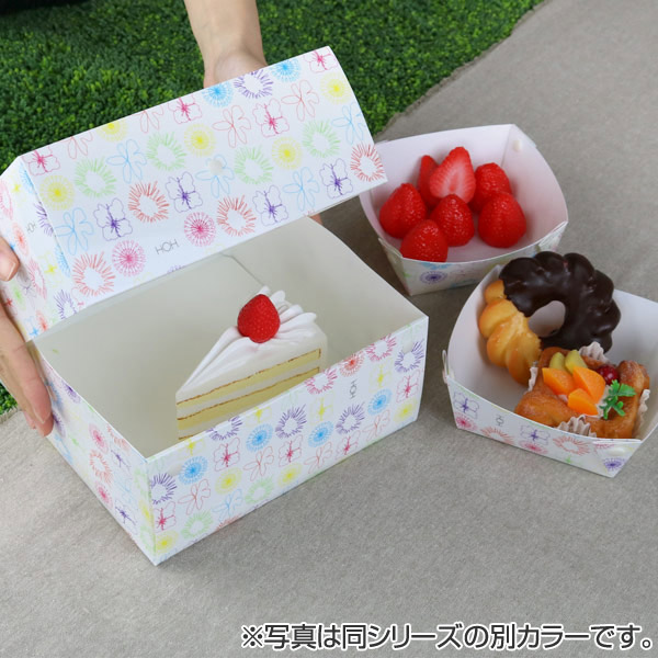 ケーキボックス ケーキ型 フラット 18cm用 プレーン 日本製 ( お菓子 ラッピング デコレーションケーキ 箱 製菓グッズ ホワイト 6号用 デコケーキボックス お菓子作り 手作り プレゼント 洗える 繰り返し 折りたたみ ) 【グレー】 グレー