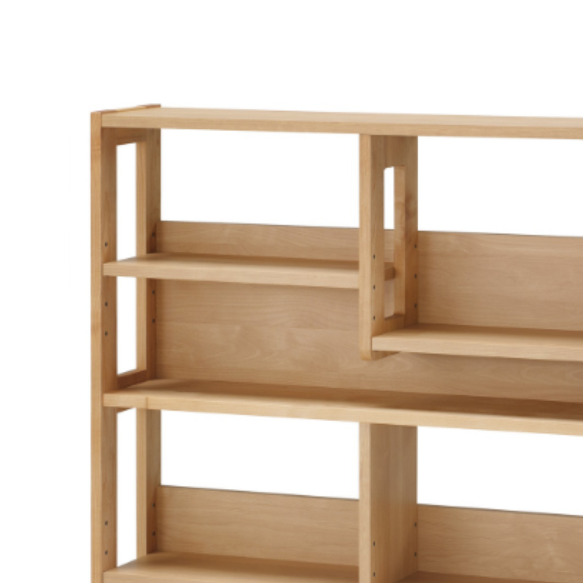 オープンラック 幅100cm 高さ120.5.cm 学習収納棚 マガジンラック カルロ ( デスク 組合せ デスク横 収納 ラック 本棚 収納棚 天然木 日本製 スリム リビング学習 木目 北欧 ナチュラル )