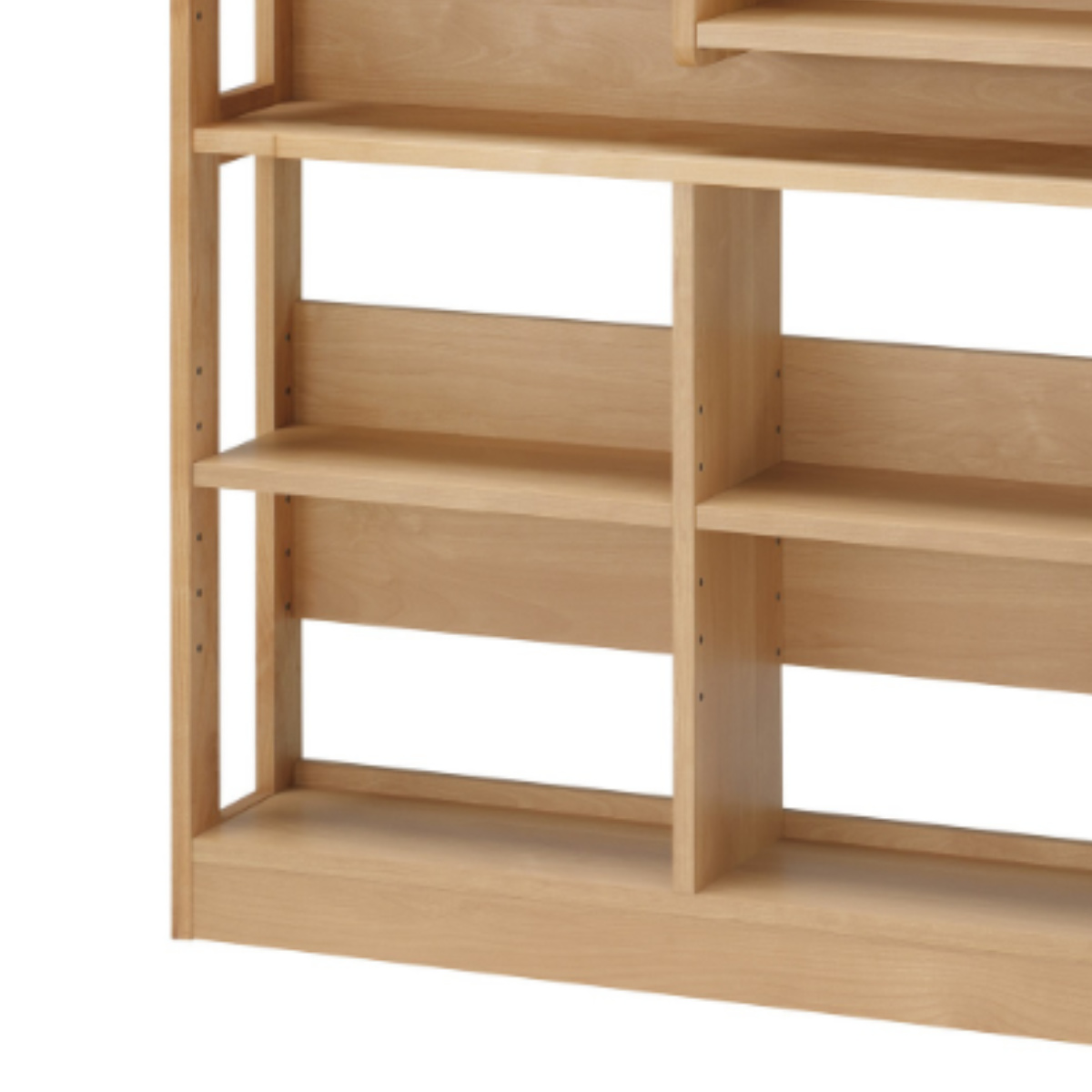 オープンラック 幅100cm 高さ120.5.cm 学習収納棚 マガジンラック カルロ ( デスク 組合せ デスク横 収納 ラック 本棚 収納棚 天然木 日本製 スリム リビング学習 木目 北欧 ナチュラル )