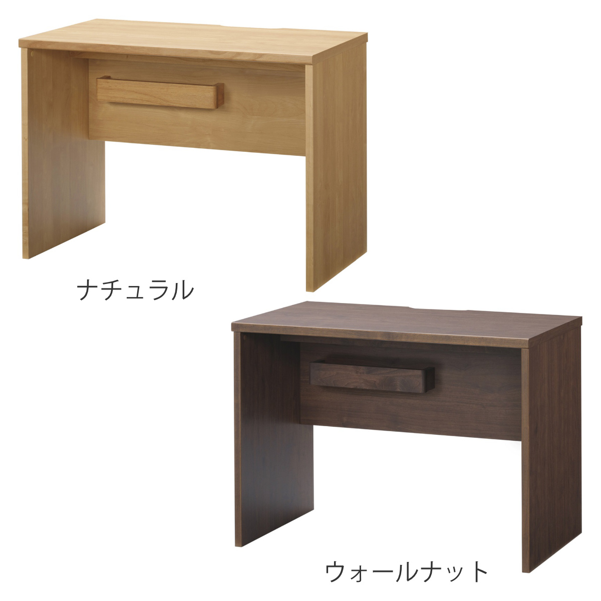 ワークデスク シンプル 幅100cm 奥行60cm 配線ボックス付 ディアス ( 高耐久 高硬度 抗菌 パソコン デスク 机 つくえ パソコンデスク PC リビング 木目調 日本製 配線ボックス付き ナチュラル ウォールナット ) 【ナチュラル】 ナチュラル