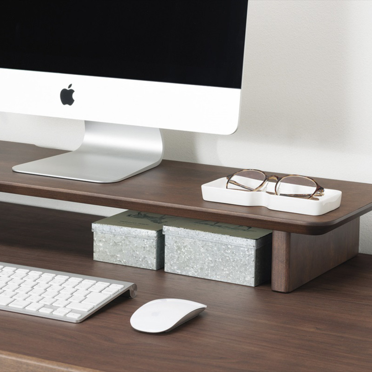 ワークデスク シンプル 幅100cm 奥行60cm 配線ボックス付 ディアス ( 高耐久 高硬度 抗菌 パソコン デスク 机 つくえ パソコンデスク PC リビング 木目調 日本製 配線ボックス付き ナチュラル ウォールナット ) 【ナチュラル】 ナチュラル