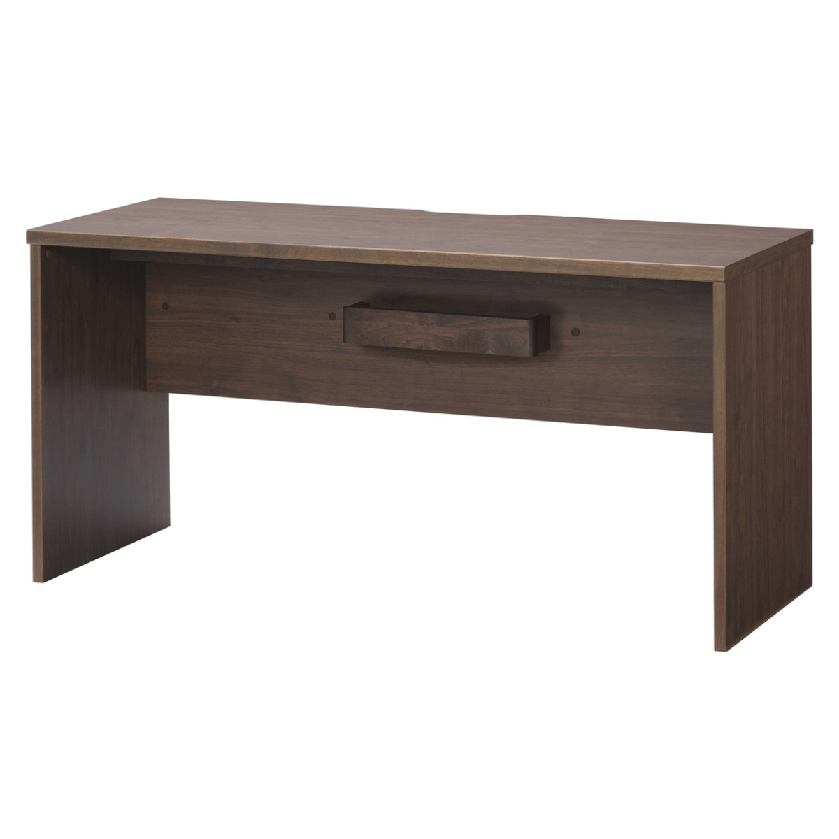 ワークデスク シンプル 幅150cm 奥行60cm 配線ボックス付 ディアス ( ワイド 高耐久 高硬度 抗菌 パソコン デスク 机 つくえ パソコンデスク PC リビング 木目調 日本製 配線ボックス付き ナチュラル ウォールナット ) 【ナチュラル】 ナチュラル