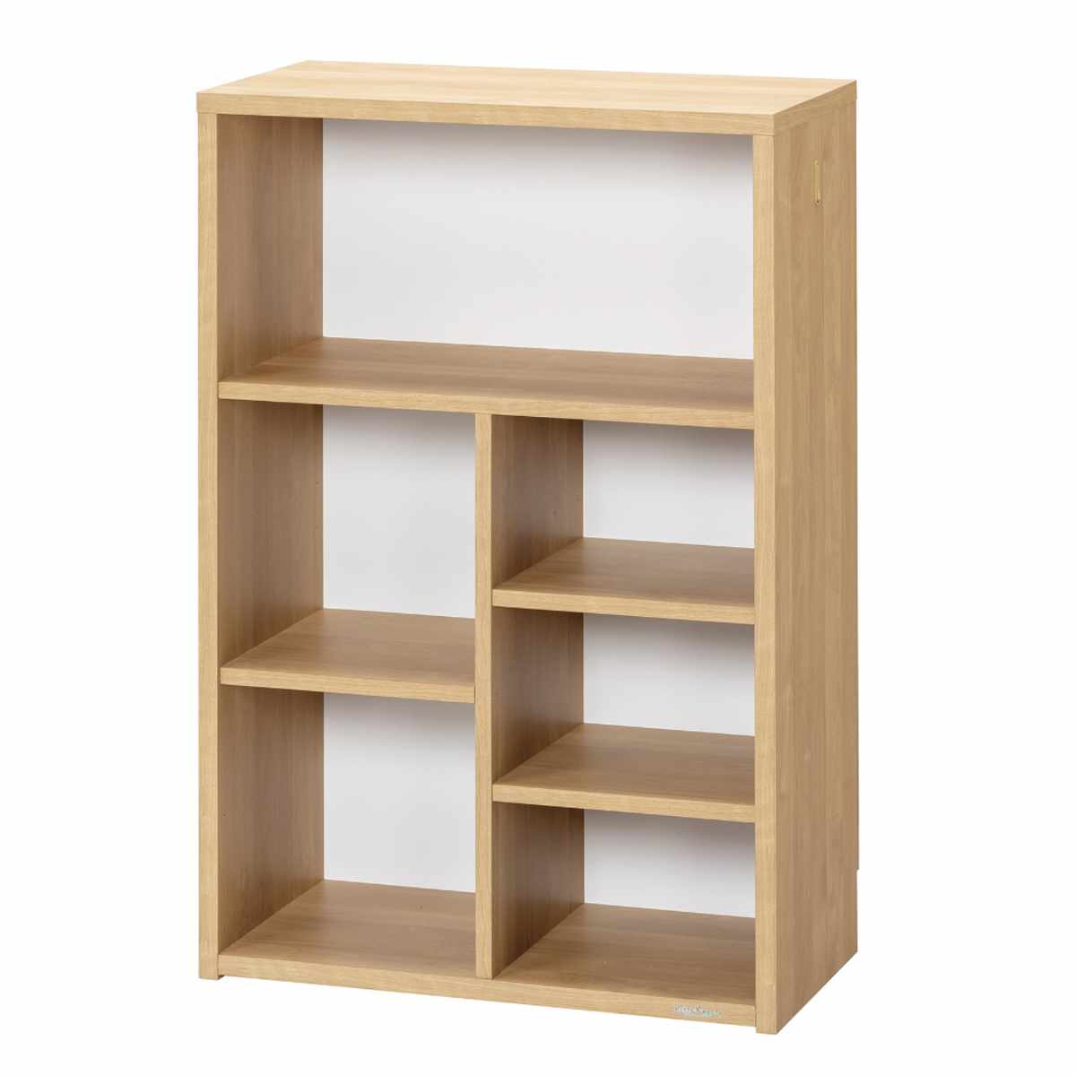 バーチカルシェルフ 幅73cm 組み替え 日本製 完成品 ( オープンシェルフ 本棚 ラック ランドセルラック バイカラー シェルフ 低ホルムアルデヒド リビング学習 ランドセル収納 ナチュラル ウォールナット ) 【ナチュラル】 ナチュラル