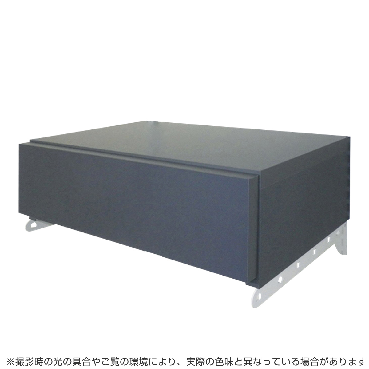 壁面収納 フィットラック 引き出し1段 シューズ用 幅75cm ( パーツ オプション 部品 DIY 収納 小物収納 小物入れ シューズ用引き出し 壁掛け 浮かせる収納 可動棚 オープンラック 収納ラック 有効活用 グレー ホワイト 玄関収納 ) 【ホワイト】 ホワイト