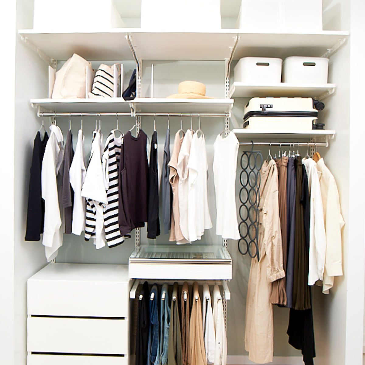 壁面収納 フィットラック ランドリー棚セット 幅75×奥行60cm 棚板奥行30cm ( 棚 ラック パイプ付き DIY 収納 ランドリーラック 洗濯機上 可動棚 洋服掛け ハンガー掛け 有効活用 収納スペース 壁掛け 壁面 洗濯 ランドリー ) 【ホワイト×ホワイト】 ホワイト×ホワイト