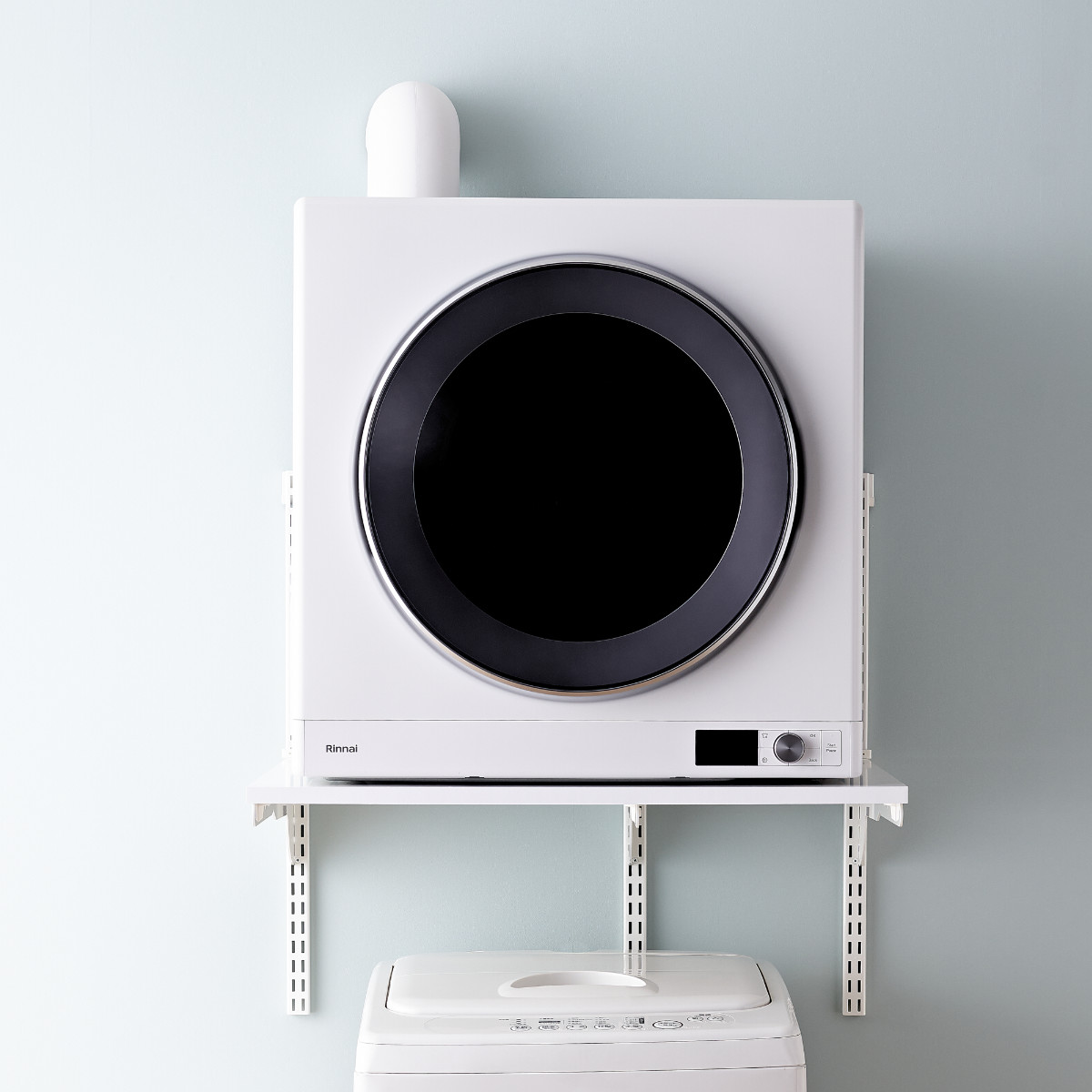 ランドリーラック 乾太くん 棚板セット 幅75×奥行60cm KS7560C ( 壁面収納 乾燥機 台 収納 専用棚 収納ラック 収納棚 洗濯機上 衣類乾燥機 ランドリー 洗面所 有効活用 壁掛け ラック ウォールシェルフ ) 【ホワイト】 ホワイト