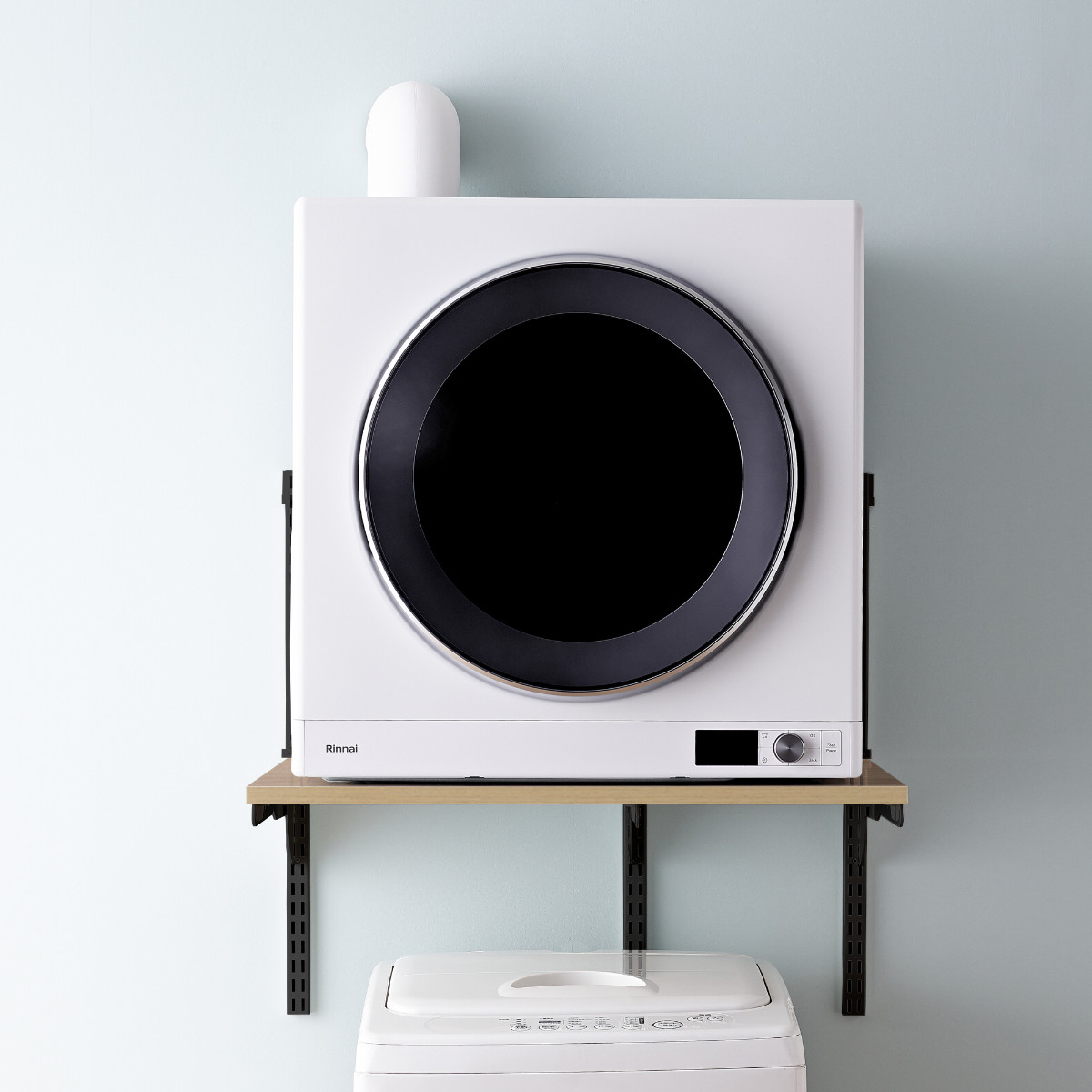 ランドリーラック 乾太くん 棚板セット 幅75×奥行60cm KS7560C ( 壁面収納 乾燥機 台 収納 専用棚 収納ラック 収納棚 洗濯機上 衣類乾燥機 ランドリー 洗面所 有効活用 壁掛け ラック ウォールシェルフ ) 【ホワイト】 ホワイト