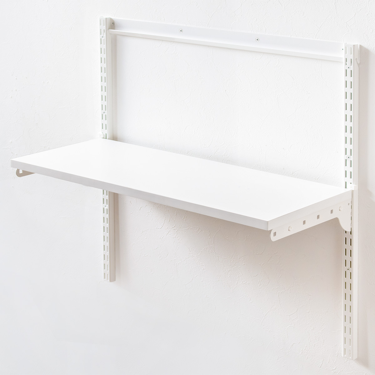 壁面収納 TSセット 棚板 ブラケット 幅90cm 奥行30cm フィットラック ( 木製 DIY 収納 可動棚 オープンラック 収納ラック 有効活用 収納スペース 壁掛け ラック 棚受け ウォールシェルフ ) 【ホワイト】 ホワイト