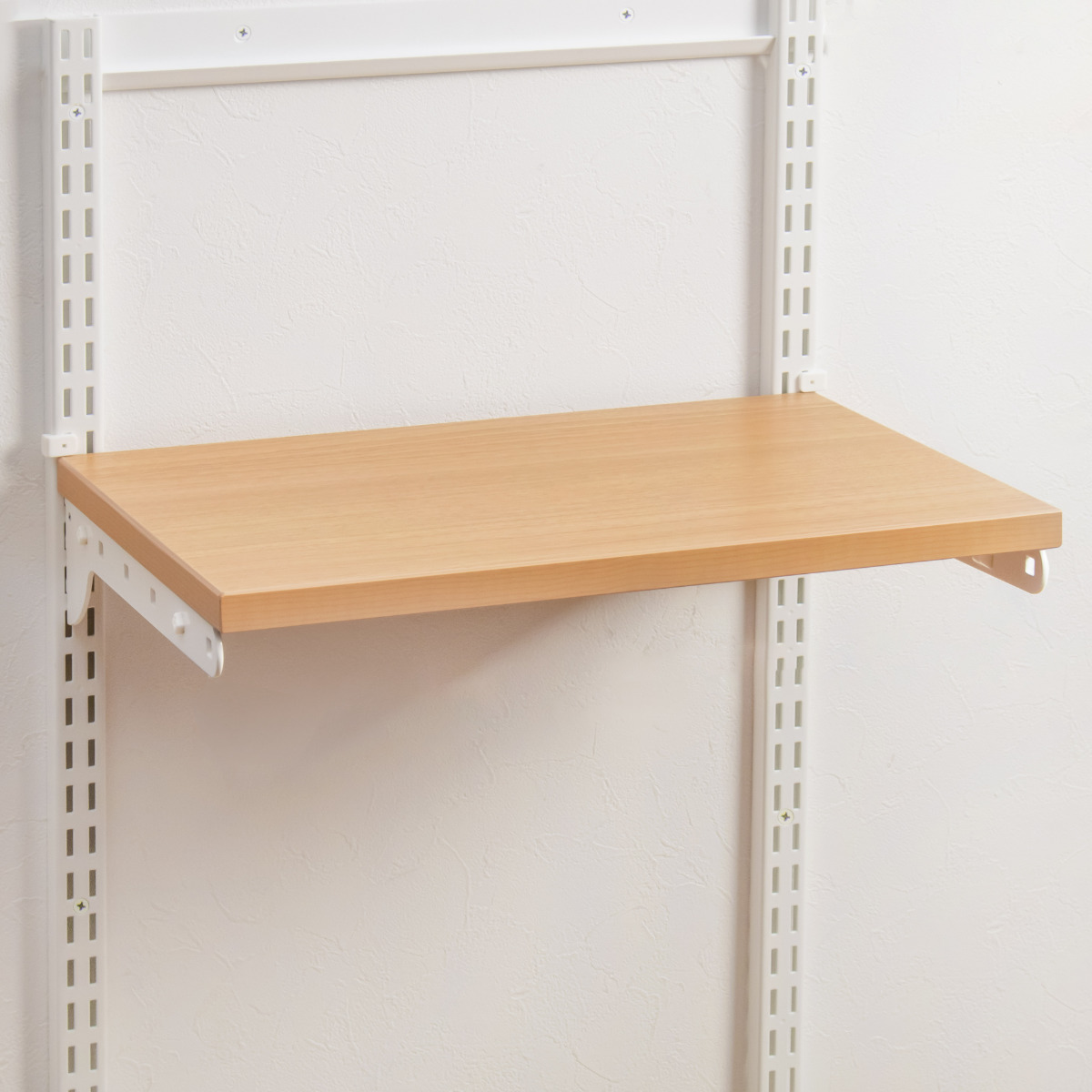 壁面収納 TSセット 棚板 ブラケット 幅90cm 奥行30cm フィットラック ( 木製 DIY 収納 可動棚 オープンラック 収納ラック 有効活用 収納スペース 壁掛け ラック 棚受け ウォールシェルフ ) 【ホワイト】 ホワイト