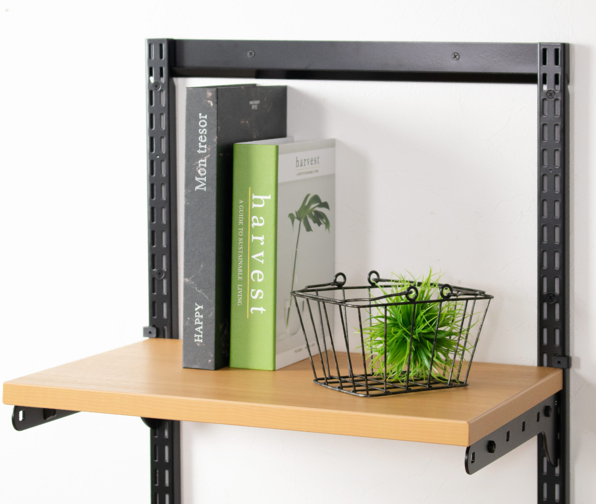 壁面収納 TSセット 棚板 ブラケット 幅75cm 奥行40cm フィットラック ( 木製 DIY 収納 可動棚 オープンラック 収納ラック 有効活用 収納スペース 壁掛け ラック 棚受け ウォールシェルフ ) 【ホワイトウッド】 ホワイトウッド