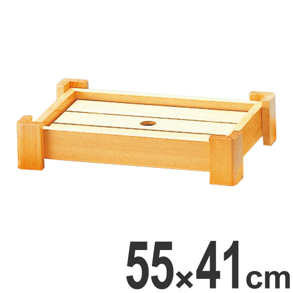 盛器 木製 尺8 隅足盛器 皿 食器 刺身 お造り 食器 盛り皿 ( お皿 大漁盛り 器 うつわ 和食器 舟盛り 盛る 魚 懐石 懐石料理 飲食店 料亭 旅館 大皿 )