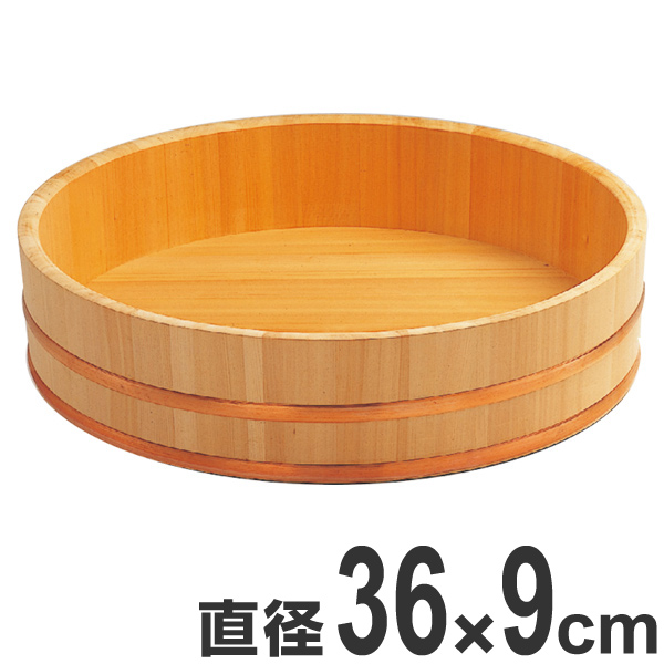 寿司桶 木製 尺2 飯切 飯台 桶 業務用 ( 半切り 鮨 寿司 すし おけ ちらし寿司 盛り付け 大容量 大サイズ 飲食店 寿司屋 和食 )