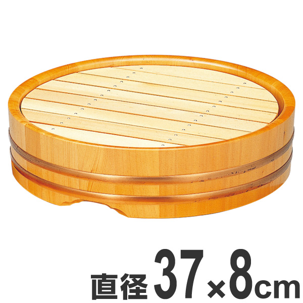 盛器 木製 尺2 丸桶 盛込器 目皿付き 皿 食器 刺身 お造り 食器 盛り皿 ( お皿 大漁盛り 器 うつわ 和食器 舟盛り 盛る 魚 懐石 懐石料理 飲食店 料亭 旅館 大皿 丸型 )