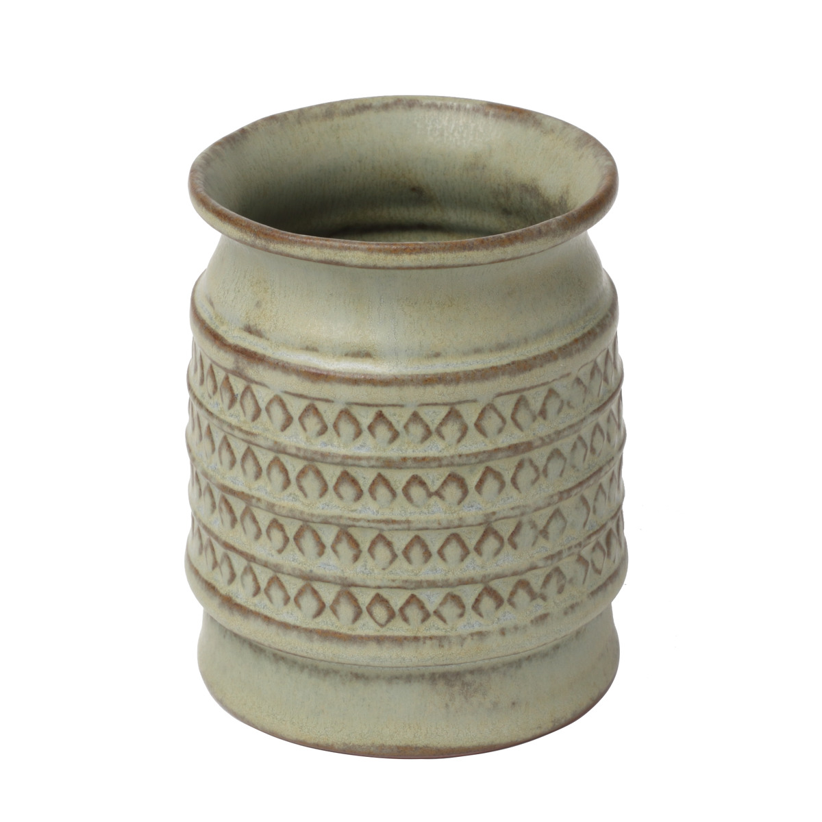 カトラリースタンド スカンジナビア ツールスタンド 磁器 日本製 ( カトラリー スタンド せっ器 北欧 キッチンツール収納 調理道具 キッチンツール 収納 調理道具立て 食洗機対応 花瓶 フラワーベース マット おしゃれ かわいい ) 【マットブロンズ】 マットブロンズ